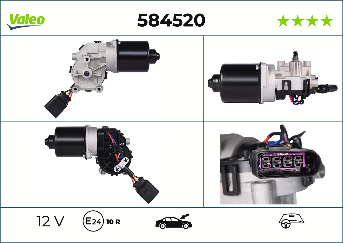Moteur d'essuie-glace VALEO 584520